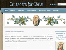 Tablet Screenshot of crusaders-for-christ.com